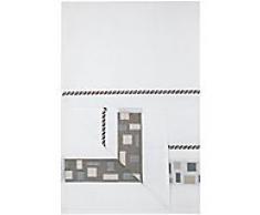 Geschirrtuch "Mosaik", schwarz