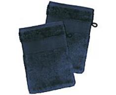 2er-Pack buttinette Walk-Frottier-Waschhandschuh, marine