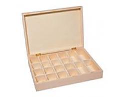 Sortierbox aus Holz, 28 x 20 x 5,5 cm