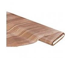 Abwaschbare Tischwäsche - Wachstuch Holz-Design, braun