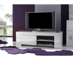 TV Schrank Eos klein mit 1 Tür, 140 x 45 x 50 cm, weià hochglanz