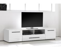 trendteam SN32401 TV Möbel Lowboard weiss hochglanz,BxHxT 182x41x47 cm