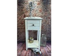 Beistelltisch Kommode Konsole Konsolentisch Telefontisch Landhaus Shabby Weiß LV1023