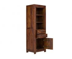 massivum Regal Manora 60x178,5x45 cm Palisander braun lackiert
