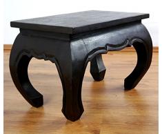 Opiumtisch 60x40x40cm, schwarz, aus Massivholz, Beistelltisch, asiatischer Holztisch bzw. Nachttisch