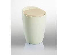 Badhocker Sitzhocker Hocker Stuhl mit Stauraum Creme DH0603 - Duhome - mit Stauraum abnehmbare Sitzkissen Wäschehocker