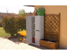 Kunststoffschrank Gartenschrank Schrank hoch Außenbereich SP Li