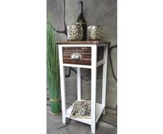 Livitat LV1022 Telefontisch, Holz, 30 x 30 x 64 cm, braun