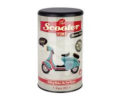 Wenko 21590100 Wäschetruhe Vintage Scooter - Badhocker, Fassungsvermögen 54 L, Stahl, 35,5 x 60 x 35,5 cm, mehrfarbig