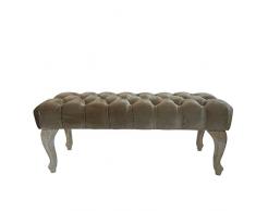 BAROCK DESIGN POLSTERBANK CHARLOTTE | 100 cm, goldfarben | nostalgische Sitzbank