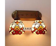 Im mediterranen Stil Frontlampen Tiffany Innenbeleuchtung Bad Wandlampe Doppelzimmer Bügeleisen Balkon Studie Schlafzimmerspiegel