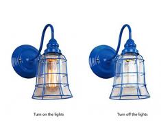LXsnail Wandleuchte / amerikanische Art einfache kreative Wandlampe / Farbenwandlampe vor Schlafzimmerspiegel ( farbe : 4* )