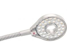 Flexible LED Leseleuchte, Spotlampe, Bettleuchte, Nachttischlampe mit integriertem Dimmer, inkl. 24V Netzteil