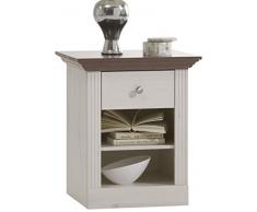 Steens Furniture Monaco 001/69 Nachtkommode, weià / grau