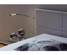Hasena Swan Lampe, 2er Set, Alugloss LED Bettleuchte