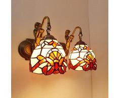 Im mediterranen Stil Frontlampen Tiffany Innenbeleuchtung Bad Wandlampe Doppelzimmer Bügeleisen Balkon Studie Schlafzimmerspiegel