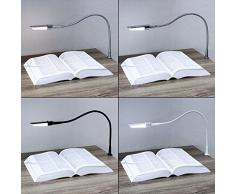 LED Leselampe Leseleuchte Bettlampe Bettleuchte Schalter Nachtlicht Weiss Kaltweiss ETA 0.88W 60lm 12V + inkl. LED Anschluss-SET 6fach.