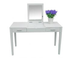 homcom 02-0208 Schminktisch, Holz, weiÃ, 120 x 50 x 75 cm