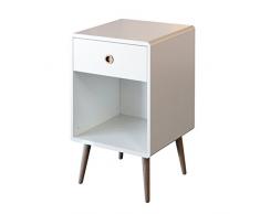 Steens Furniture 3600010050000F Nachttisch Soft Line,73 x 41 x 40 cm, MDF weiÃ