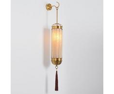 Vor Dem Bett Schlafzimmerspiegel Retro LED-Wand-Chinese Salon Aisle Eisen Wandleuchten 8in * 6in * 20in,8in*6in*37in