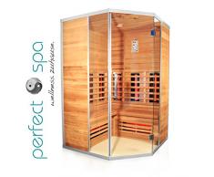 Infrarotkabine Teneriffa Infrarot Sauna für bis zu 3 Personen Wärmekabine Infrarotsauna Eckvariante