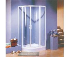 Sanotechnik Rund-Duschkabine M25 - Abmessungen: 80 x 80 x 185 cm