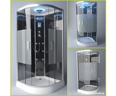 TroniTechnik Duschtempel Duschkabine Dusche Glasdusche Eckdusche Komplettdusche S090XI1HG01 90x90