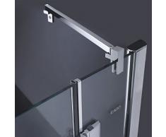 EAGO Dusche LLA 900-30 Eck mit Duschtasse 90x90 rechts