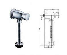 Urinal Druckspüler Pissoir Chrome Aufputz Armatur zulauf flusher valve