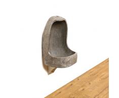 Wohnfreuden Naturstein Flußstein Pissoir Urinal WC