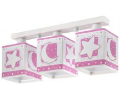 Dalber 63233S Deckenlampe 3L. Rosafarbener Mond Kinderzimmer Lampe Leuchte