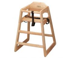 Kinderhochstuhl aus Holz, naturfarben, ideal für den gewerblichen und privaten Gebrauch