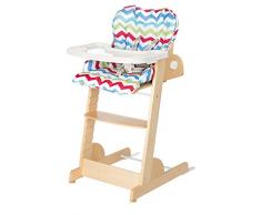 roba 7567 V155 Treppenhochstuhl Chill up im Dessin Zick Zack, natur