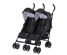 Knorr-baby 832100 Geschwisterwagen Side by Side, schwarz