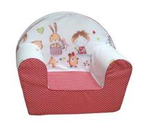knorr-baby 490166 Kinder-Sessel Spielzimmer, rot (sortiert)