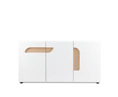 KONSIMO - AVERO, Kommode, BxHxT: 165x86x42cm, Profi Lieferservice!, modern, Sideboard, Lowboard, Dielenkommode (hochglanz weiß)