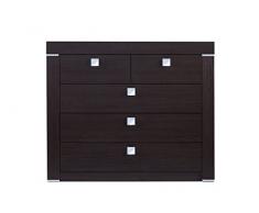 KONSIMO - ENDIVE, Kommode, BxHxT: 106x88x42cm, Profi Lieferservice!, modern, Kommode, Sideboard, Dielenkommode, Wenge Nachbildung