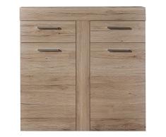 trendteam MT86790 Schuhschrank Schuhkommode Eiche San Remo hell, BxHxT 90 x 92 x 38 cm
