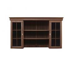 KONSIMO - IMPERIO, Kommodenaufsatz, BxHxT: 168x97x40cm, Profi Lieferservice!, klassisch, antik, Aufsatz, Sideboard, Dielenkommode, Nussbaum Nachbildung