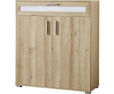 Germania 3500-228 Schuhschrank GW-Tokio, 89 x 100 x 37 cm, Edelbuche-Nachbildung