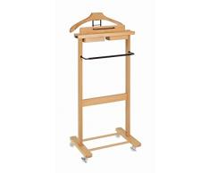 Luxus Herrendiener TORINO Buche mit Rollen