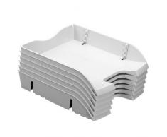 Herlitz 11247103 Ablagekorb A4-C4 space PET-Recylat ( 6 Stück im Pack ) grau