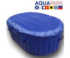 AQUAPARX Whirlpool AP-550SPA *oval 190x120cm* Pool 2Personen Wellness Jacuzzi Spa Whirlpoolzubehör Badewanne 2P Wanne Indoor Outdoor Heizung aufblasbar