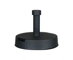 greemotion Sonnenschirmständer - Schirmständer für Sonnenschirm rund - Sonnenschirmfuà Beton & Kunststoff, 20 kg - Balkonschirmständer Anthrazit-Grau für Garten, Terrasse & Balkon