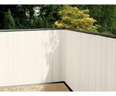 Balkonsichtschutz weiss 90x300 Kunststoff Sichtschutzmatte Balkonverkleidung Balkonbespannung