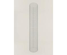 Säule Steinkorb-Gabione rund, Maschenweite 5 x 5 cm, Höhe 200 cm, Spiralverschluss, galvanisch verzinkt (37 cm Durchmesser)