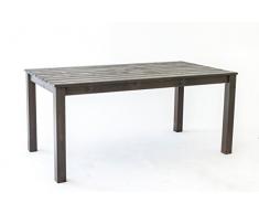 Ambientehome Tisch, Gartentisch Massivholz Esstisch Oslo, taupegrau, 160x86x72 cm, 90752