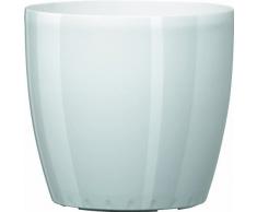 Emsa Blumenkübel für den Innenbereich, Selbstbewässerungssystem, Ø 43 cm, Weiß, Casa Brilliant, 513398