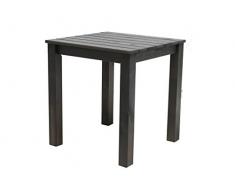 Ambientehome 90470 Gartentisch Esstisch Holztisch Massivholz Stranda taupe grau braun 67x67x72,5 cm