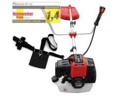Motorsense Freischneider Rasentrimmer Rasenmäher 3 PS und 52cm³ Rot